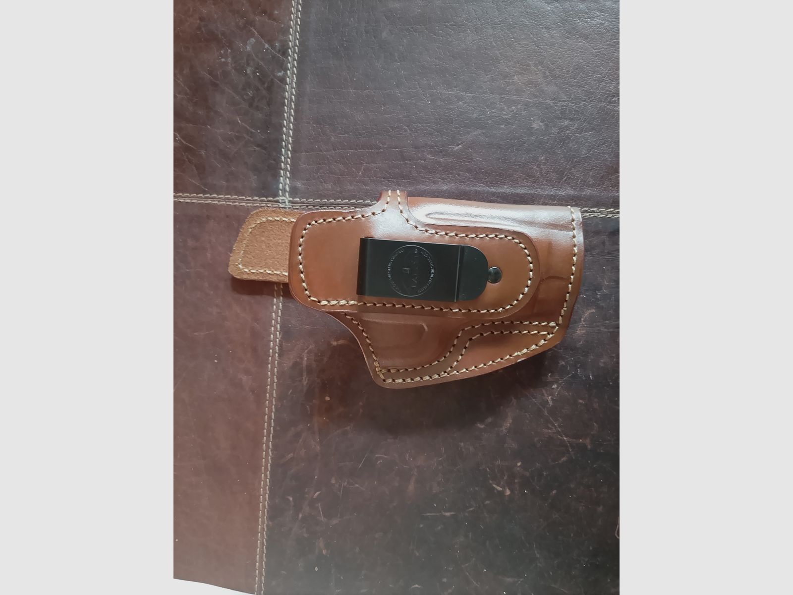 FALCO Langdon - Fondina in pelle IWB Open-Top senza tempo CZ75 compatto P-01 senza Rail