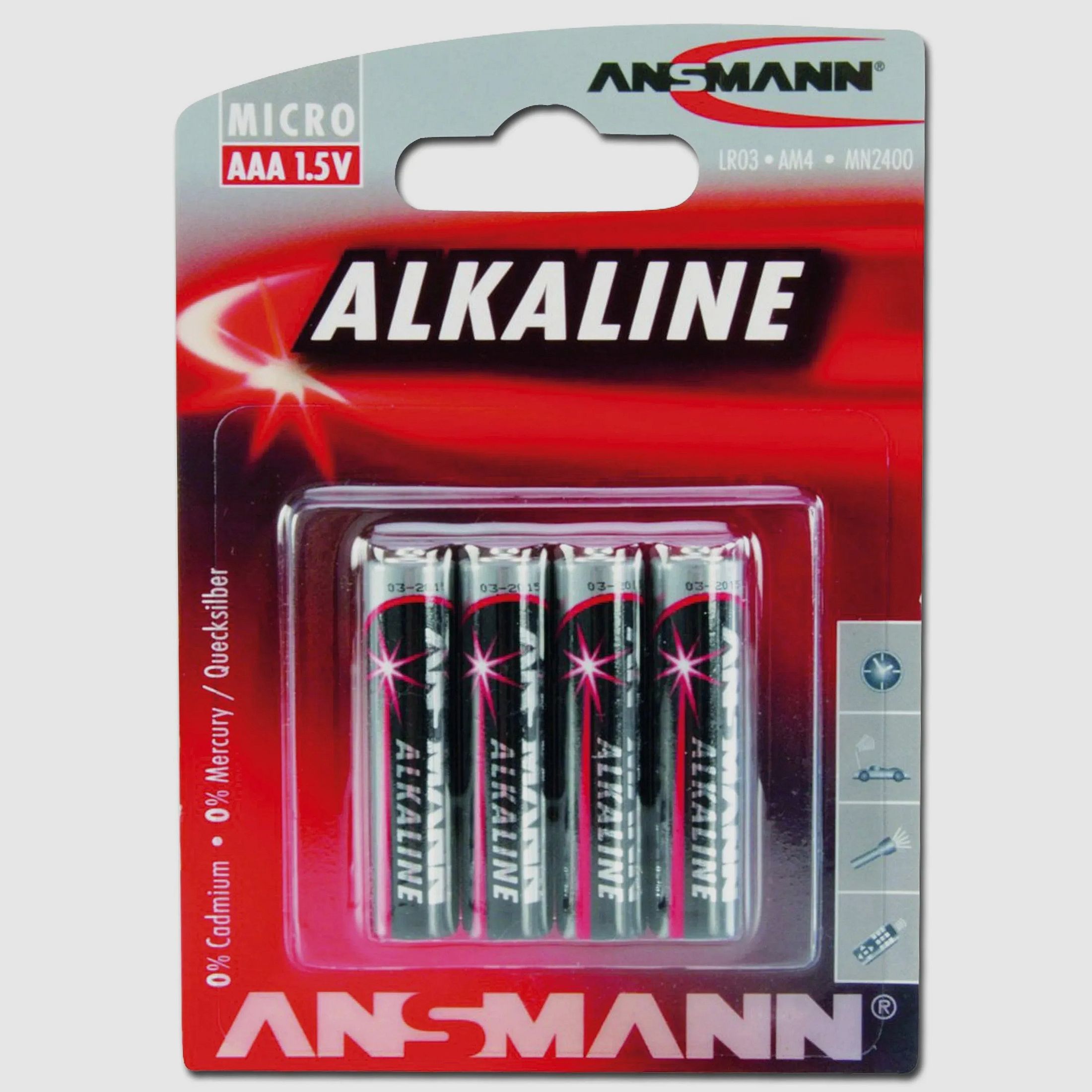 Ansmann Batterie Micro AAA Red-Line 4er-Pack