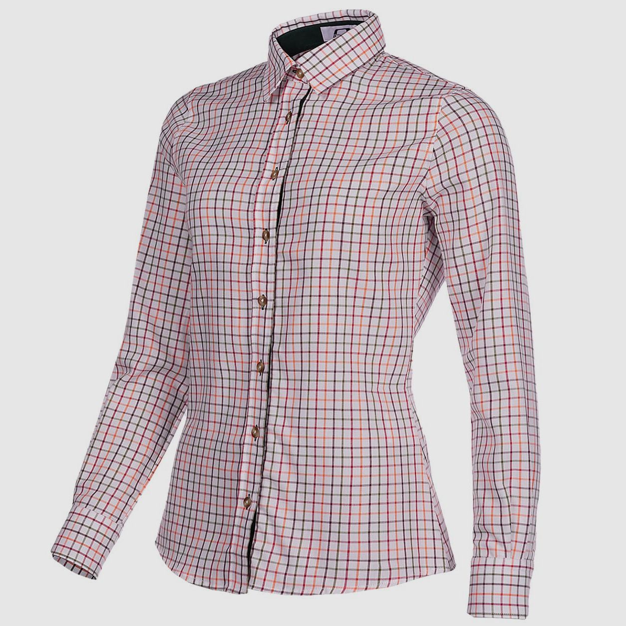 Baleno Bluse Nina Check orange/red/green