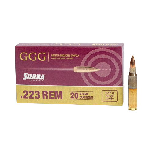 Amunicja GGG .223 Rem Sierra 69gr 4,47g HPBT