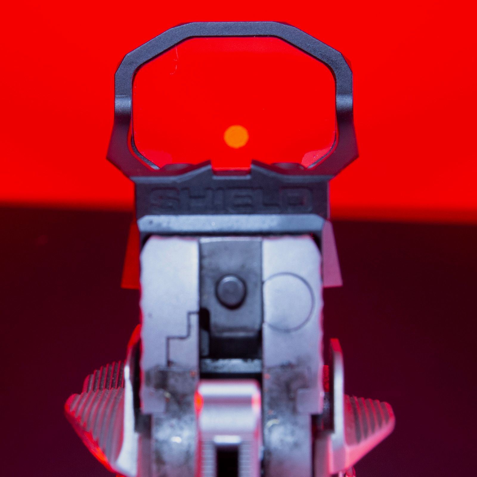 SHIELD Reflex Mini Sight XL Lens (RMSx) Rotpunktvisier – 65-MOA-Kreis / 2-MOA-Punkt – Mattschwarz, Bild 6 von 8