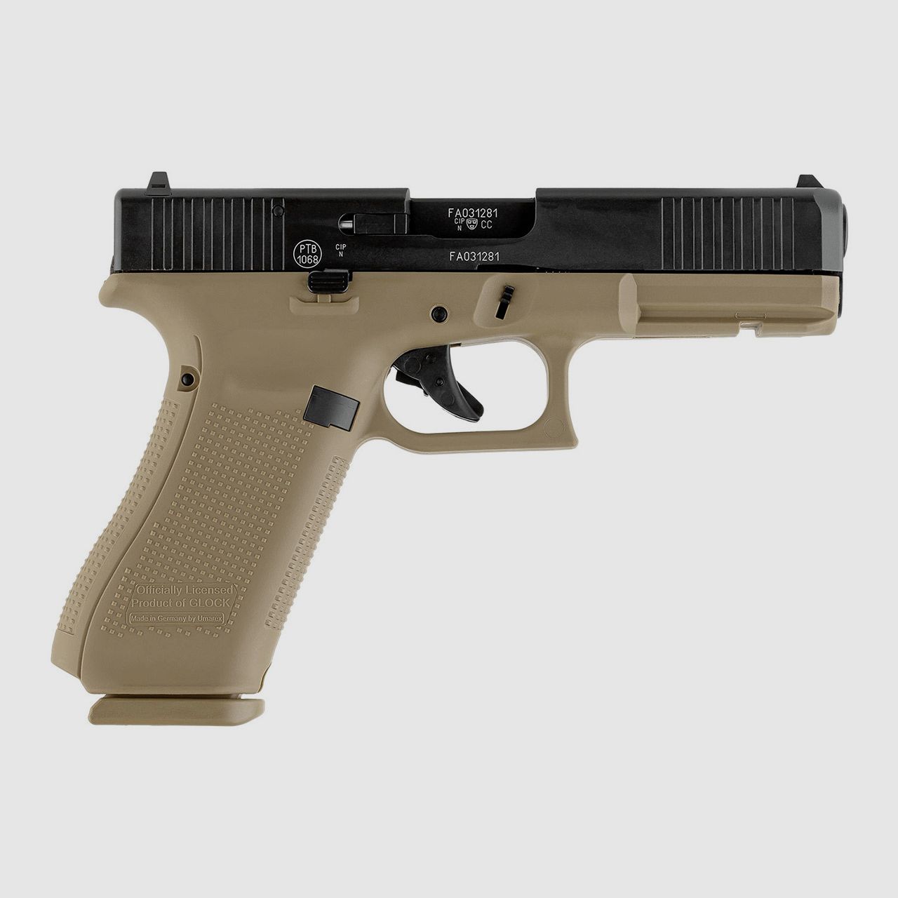 Schreckschuss Pistole Umarex Glock 17 Gen5 Coyote Kaliber 9 mm P.A.K. (P18)