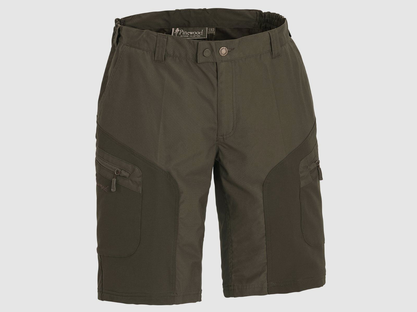 Pinewood Shorts Wildmark Stretch Darkoliv/Mossgreen