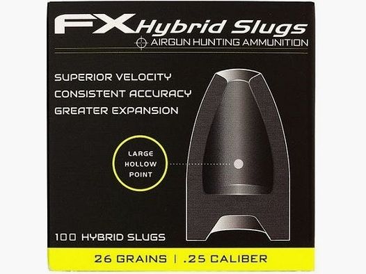 Airgun Slugs FX Hybrid 6.35mm. 26.3 grain