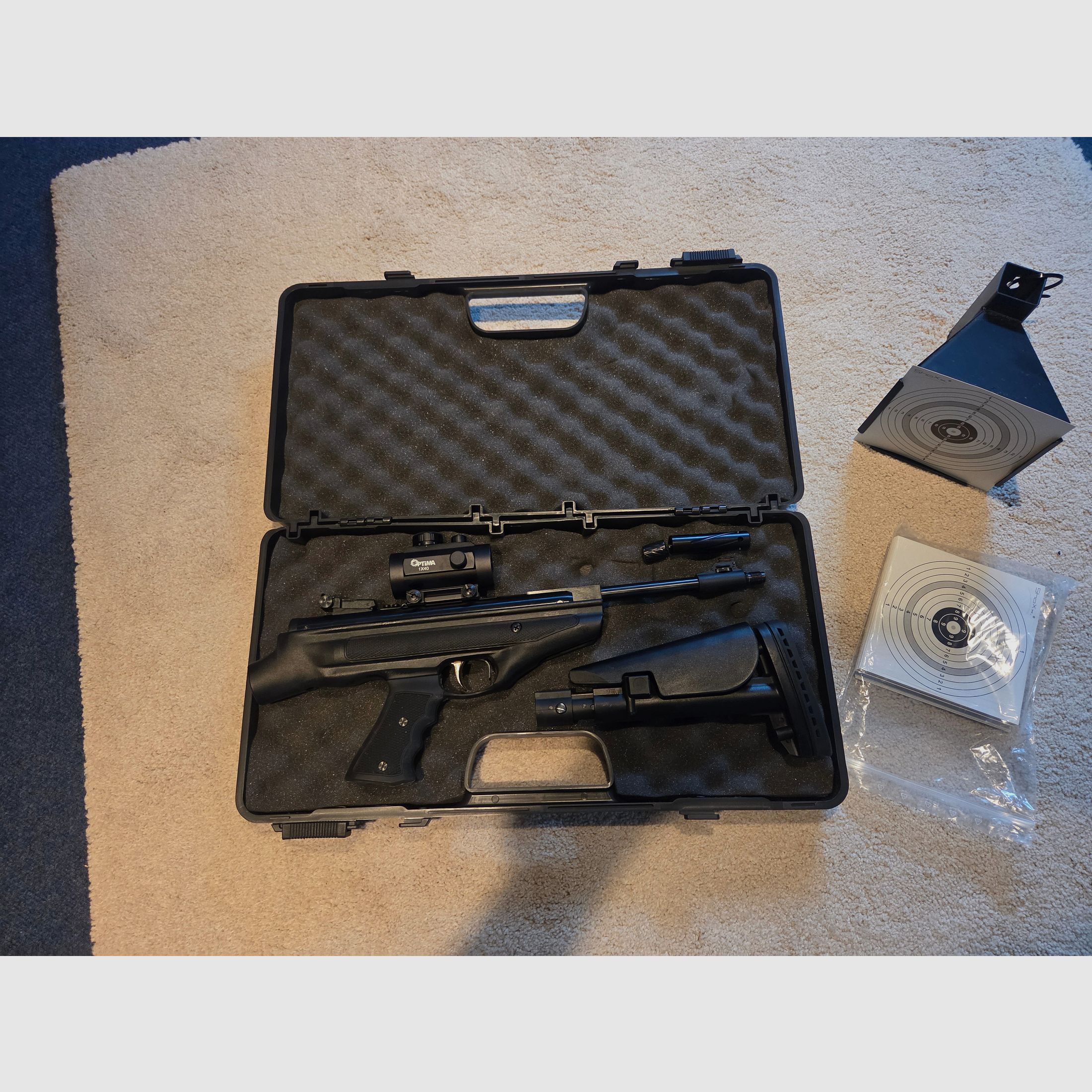 Luftpistolenset Mercury 25 Super Charger Tactical Set
