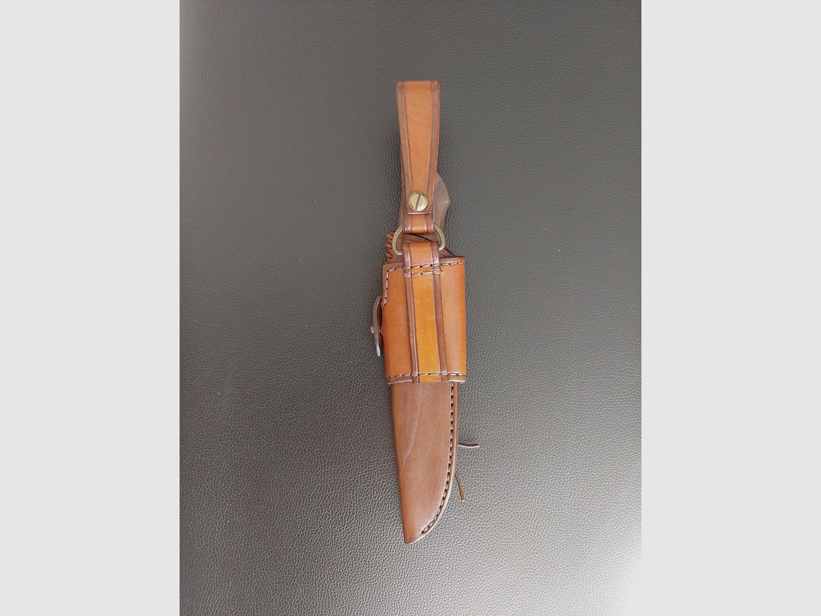 Handcrafted knife made from powder metallurgical Elmax steel, made as a one-off piece.