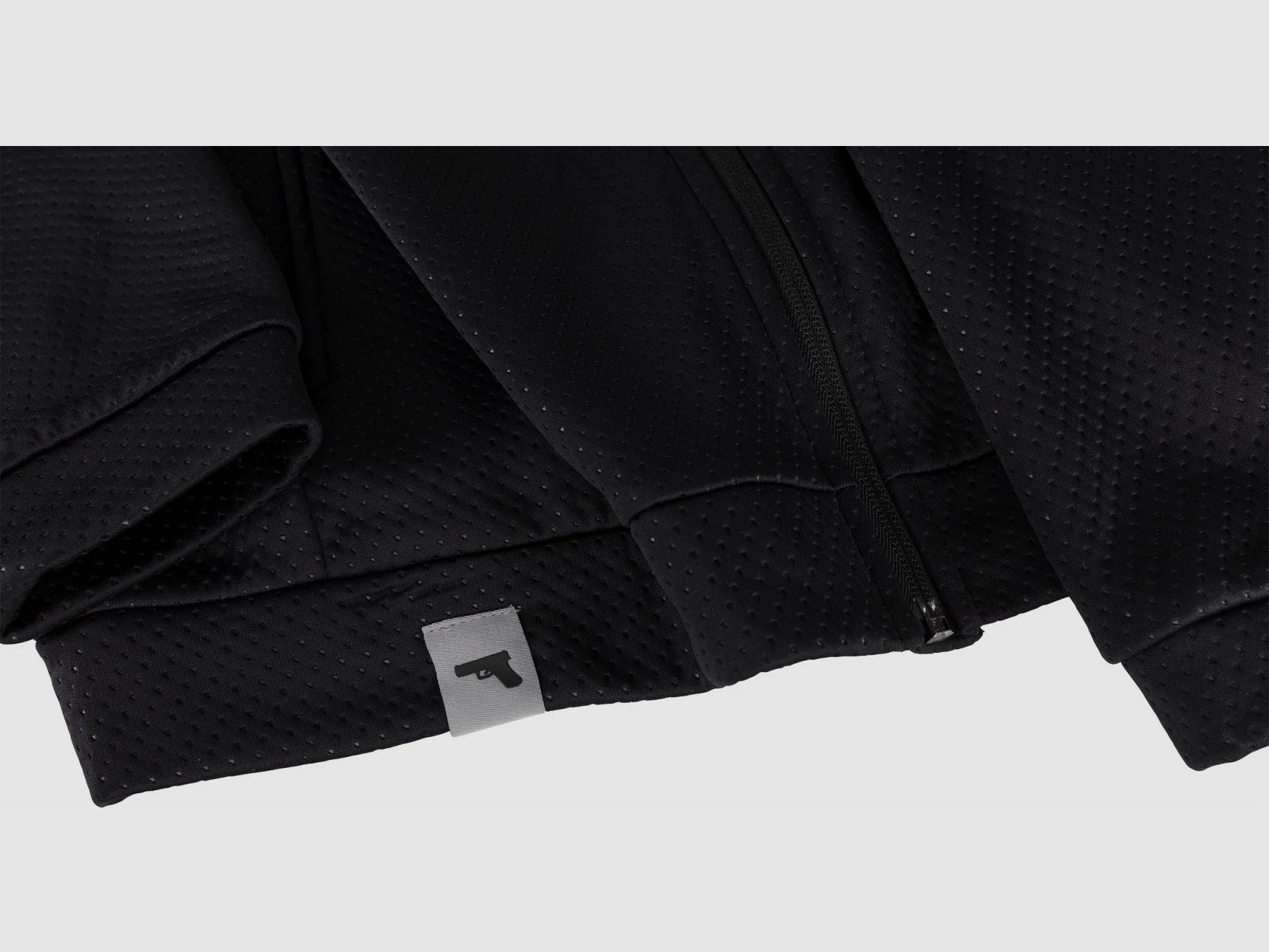 GLOCK Sweatjacket „Perfection“ – Schwarz strukturiert, Größe XL