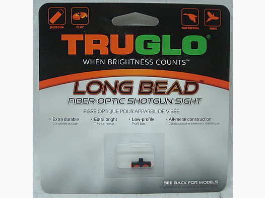 Truglo LongBead M2,6 czerwony - Dł: 13mm, metalowa obudowa