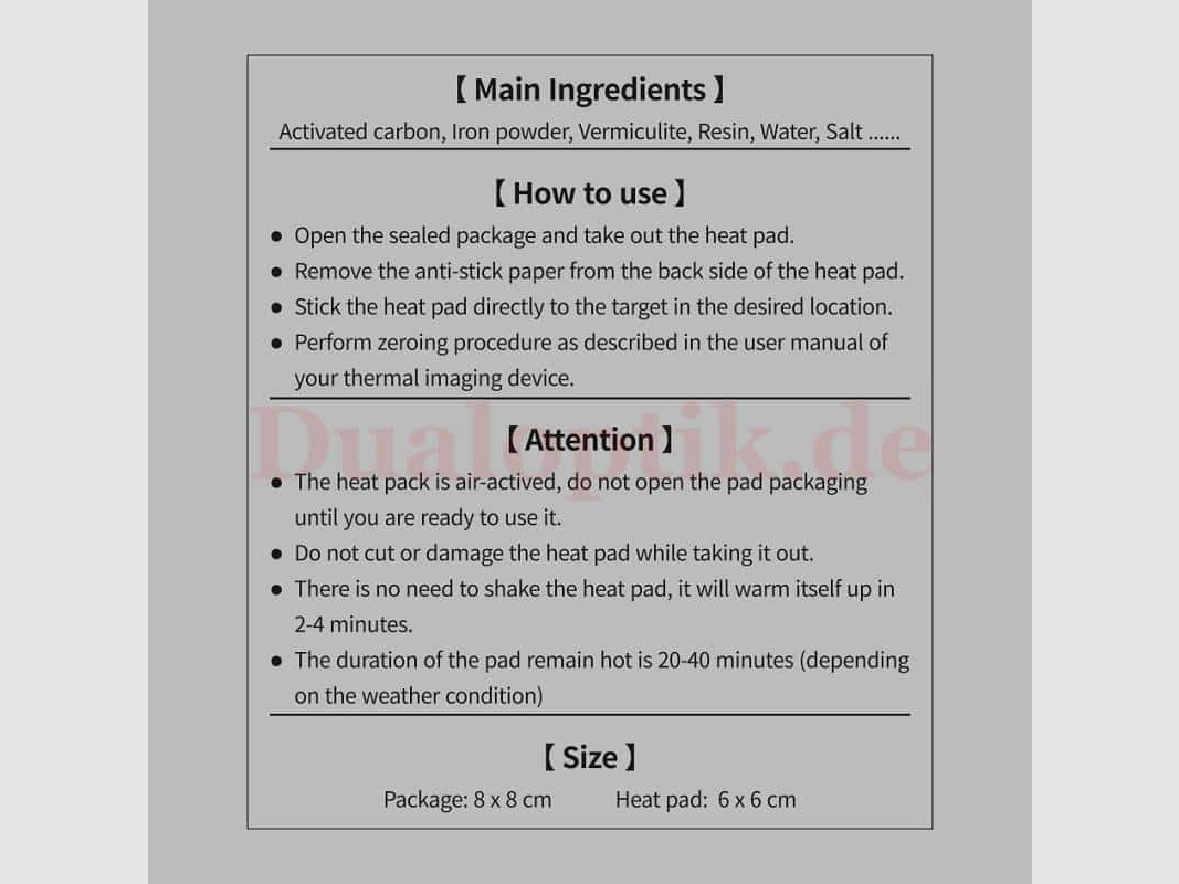 InfiRay heat pads / target pads