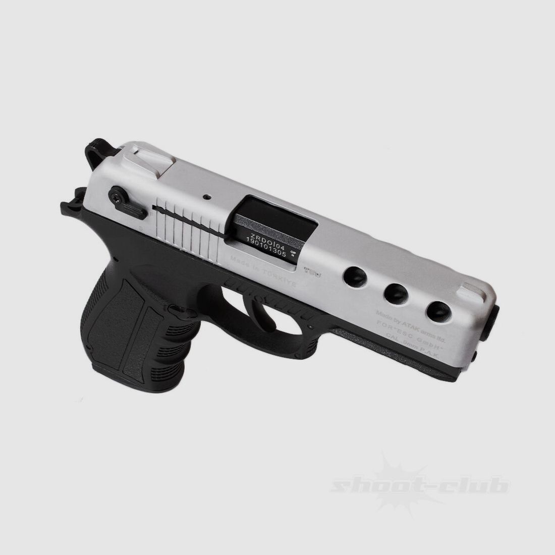 Zoraki	 Zoraki 4918 Matt Chrom 9 mm P.A.K. Platzpatronen-Set