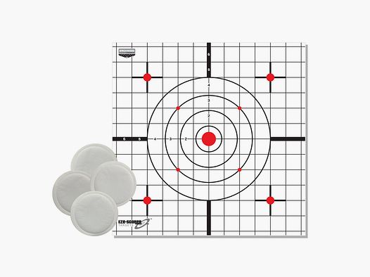 Birchwood Casey EZE-SCORER Thermo-Sighting Target – 4 Targets + 4 Thermal Signatures BC-37216T