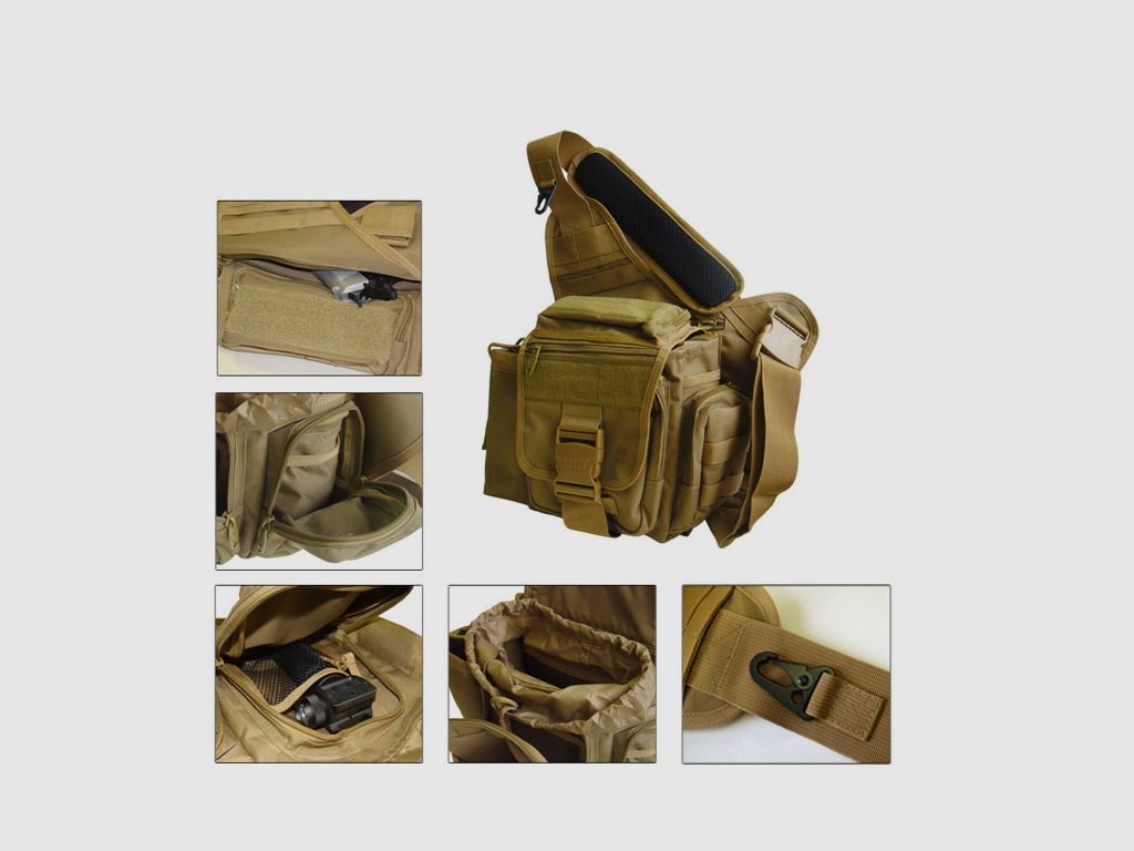 UmhĂ¤ngetasche UTG Tactical Messenger Bag 310 x 240 x 140 mm dark earth