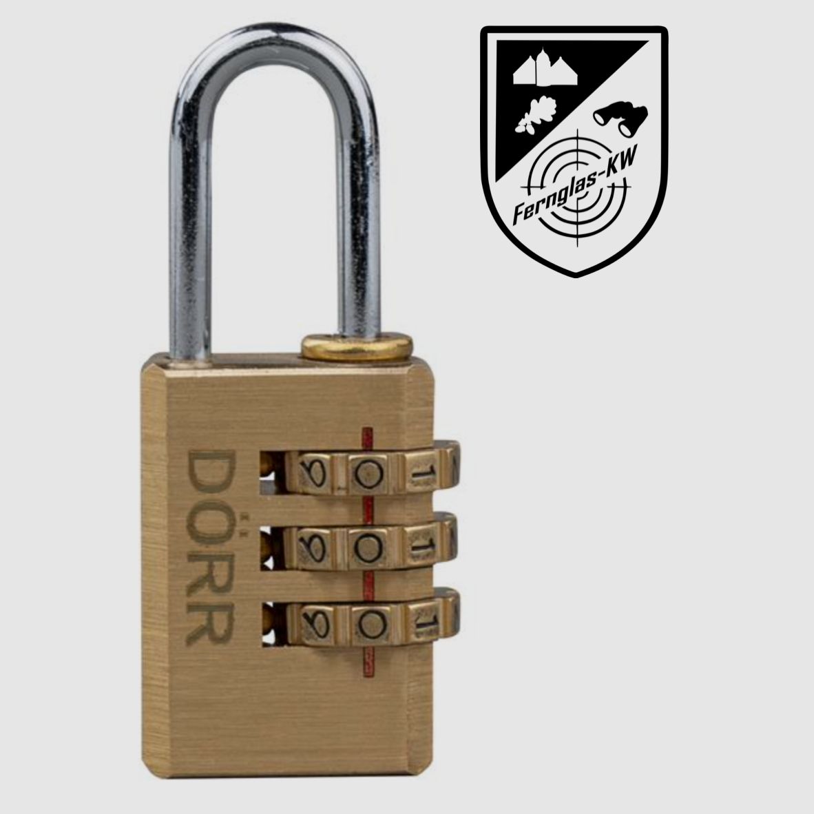 DÖRR 204454A Zamek szyfrowy 3-cyfrowy Mały 21x55x10 mm