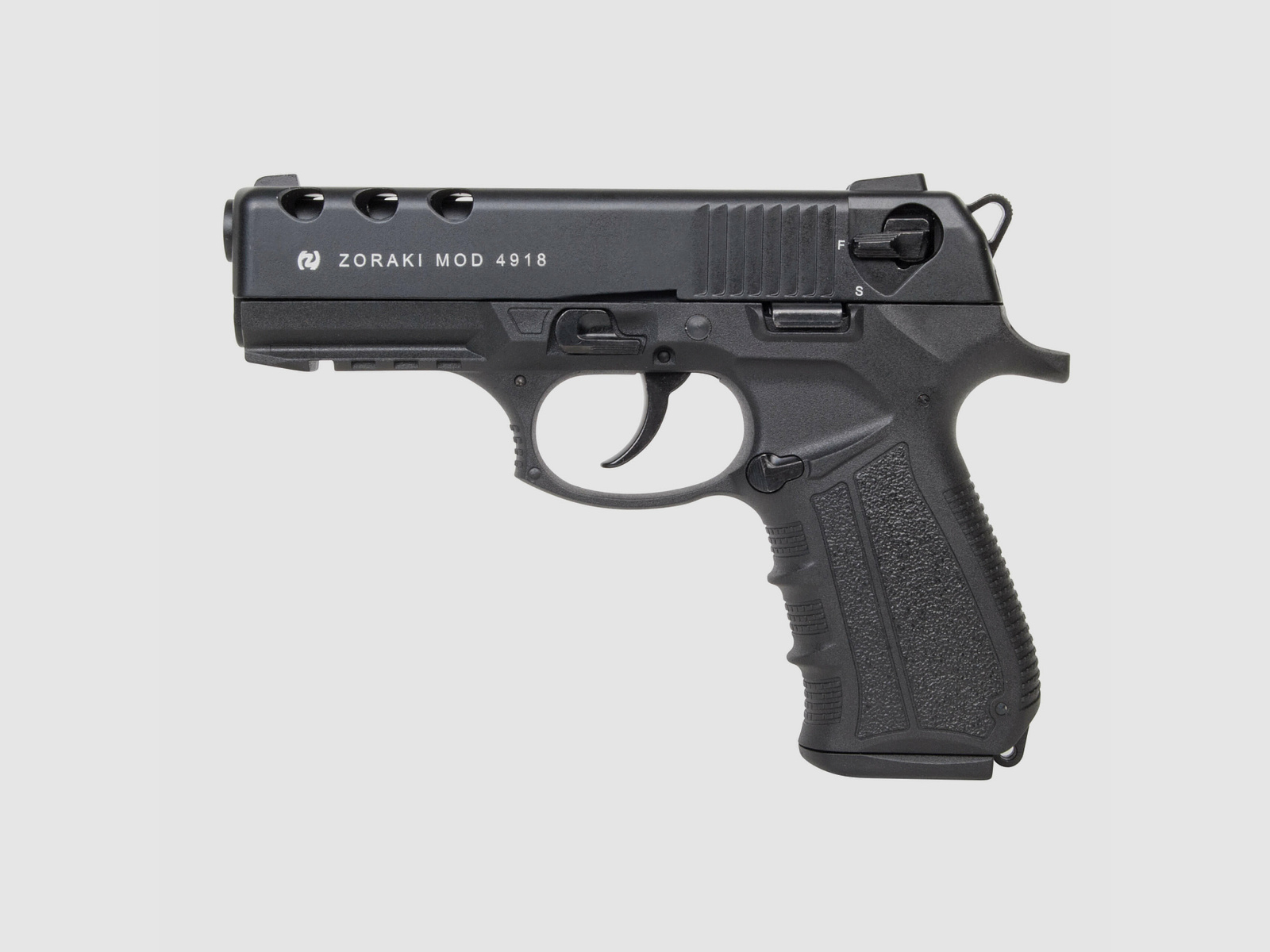Zoraki 4918 Schwarz SRS-Pistole 9mm P.A.K.