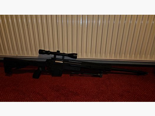 Well MB4412D MSR Snipergewehr inkl. Zweibein / Zielfernrohr Springer 6mm BB schwarz
