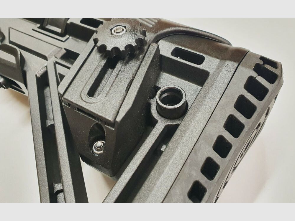 Schwaben Arms GmbH SAR M41 / HK41 / HK G3 crosse avec crosse télescopique GWMH SPC AR, complète avec pièce de base