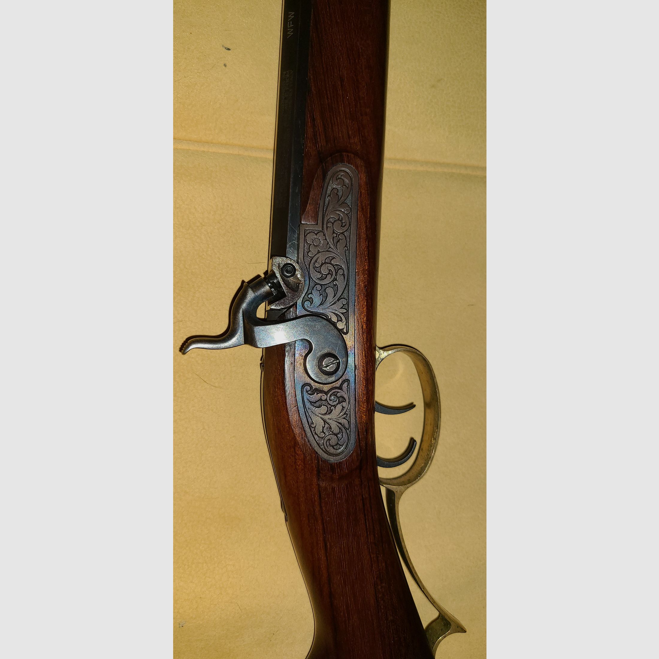 VORDERLADER BÜCHSE 383758 / cal. 45 / NUSSBRAUN / WFW / BLACK POWDER SCHWARZPULVER / HOLZ SCHAFT / TOP ZUSTAND