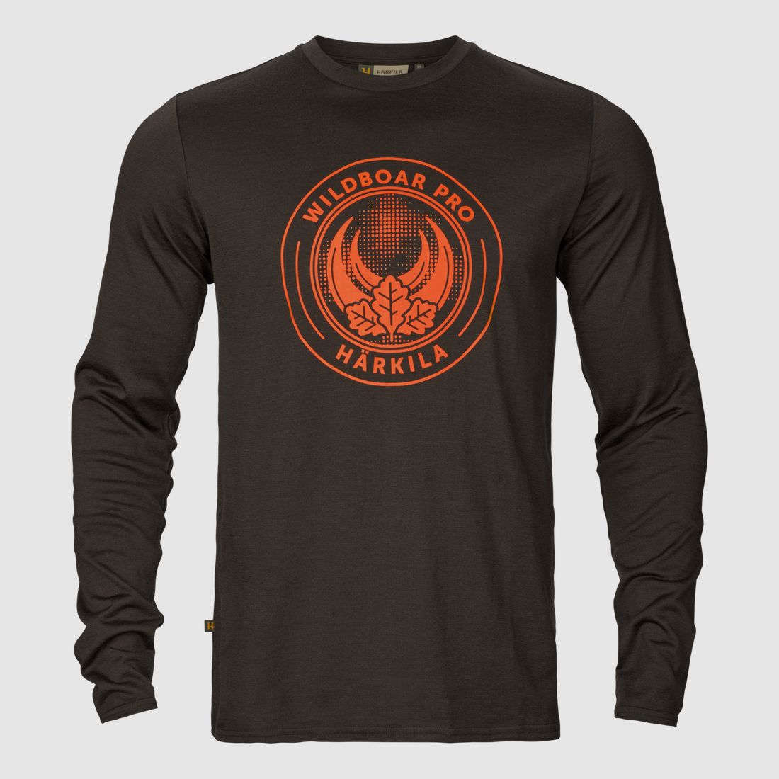 Härkila Gioco L/S T-Shirt Uomo Shadow brown wildboar M