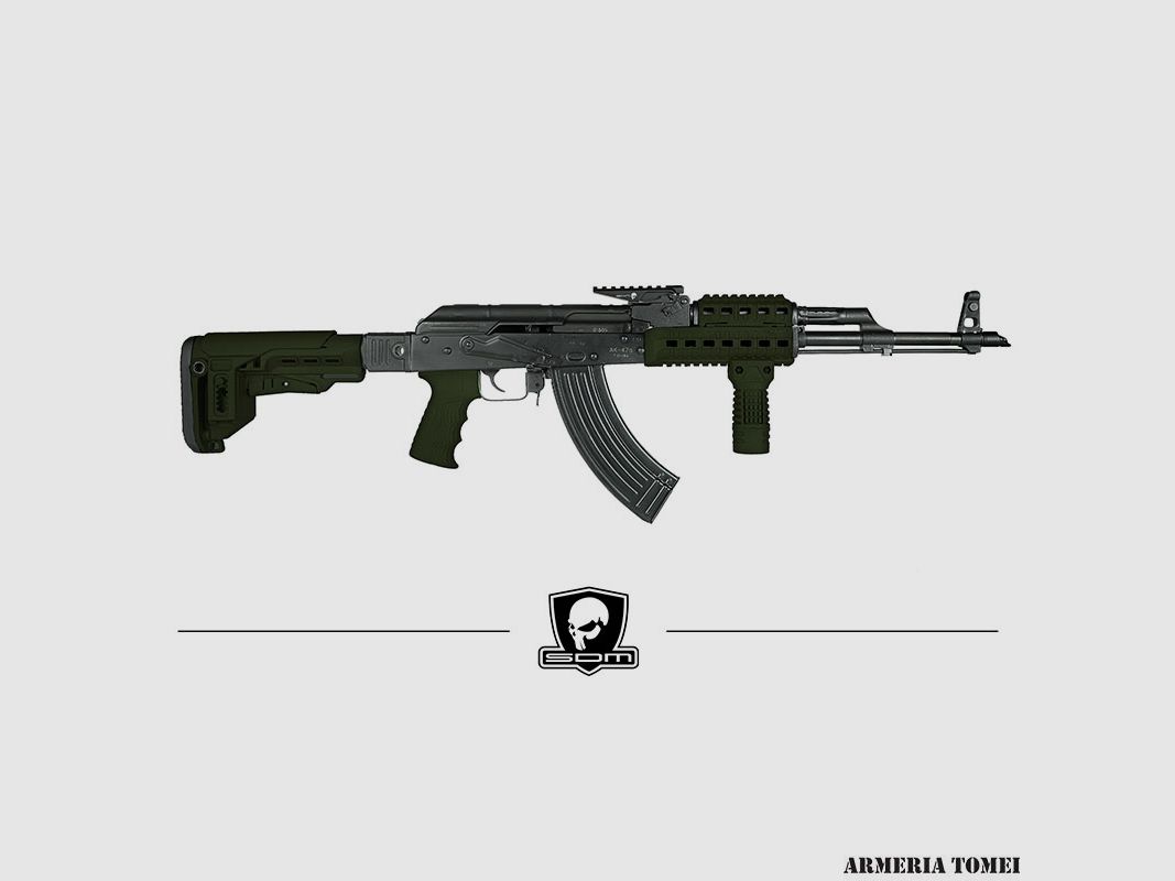 S.D.M. – FUSIL AK-47 SPETSNAZ LIMITED SERIES OD GREEN CAL. 7,62X39MM, image 1 sur 3