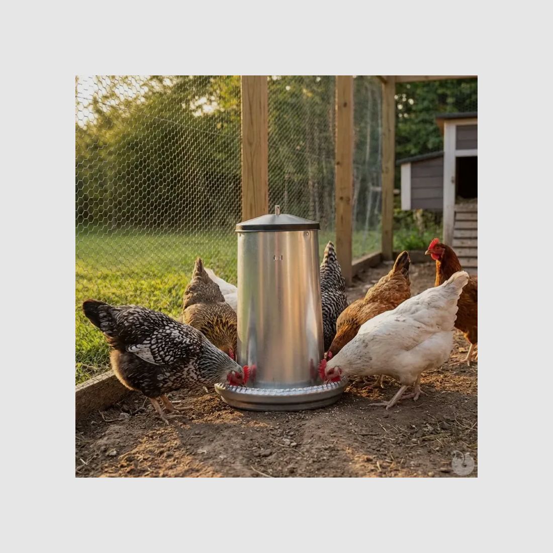 Futterautomat für Geflügel aus Metall mit 40 kg, Bild 1 von 11