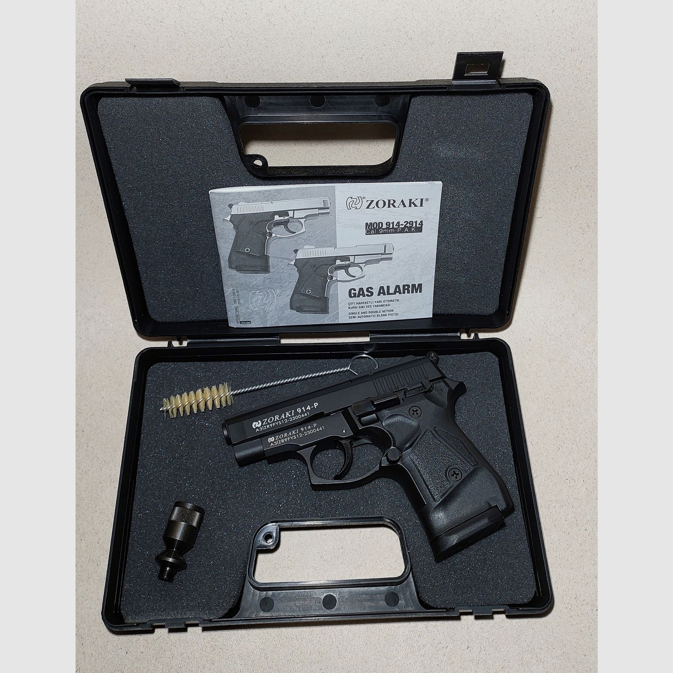 Zoraki 914 brüniert Schreckschuss Pistole 9mm P.A.K. PTB (1070) neu!