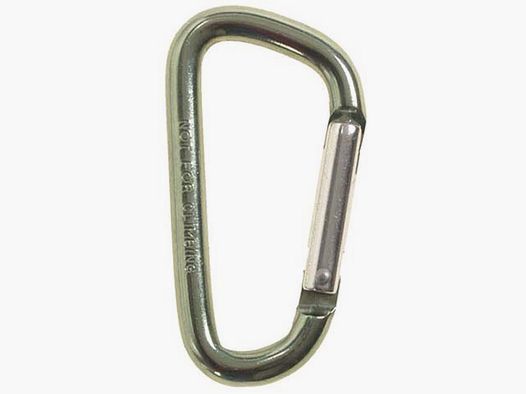 Carabiner hook, D 7mmx7cm, olive