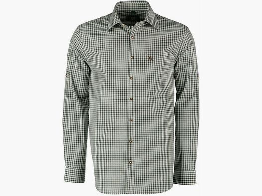 JAGDHEMD HERREN REGULAR FIT DUNKELGRÜN