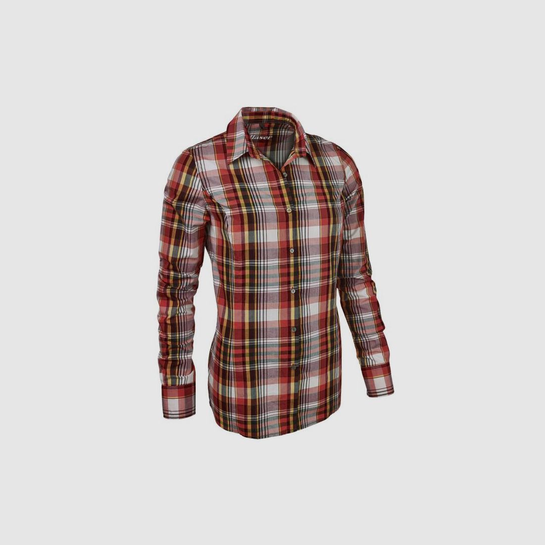 Blaser Popeline Bluse Sara orange/gelb/oliv