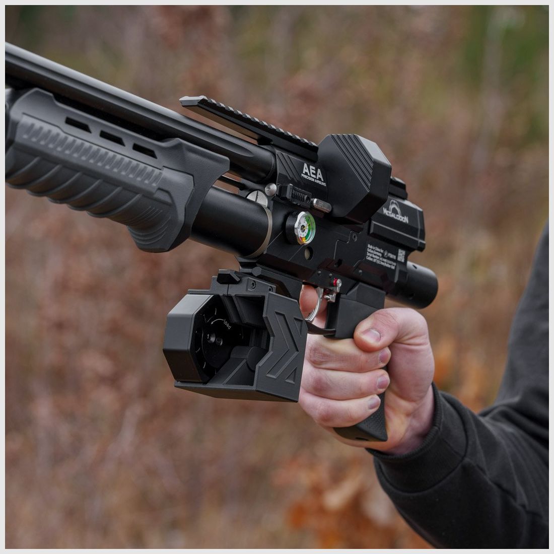 Bundle – MAG HOLDER | DOUBLE + Magazin AEA MEGALODON | CNC - ALUMINIUM | Cal.50 | 10 Schuss