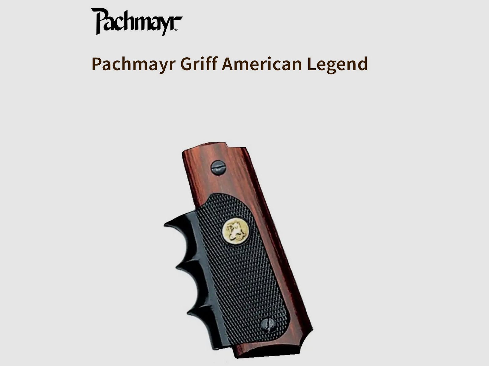 1911 Peters Stahl .45 ACP, 10mm en 9mm Luger Pachmeyr grip