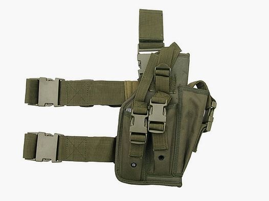 Universal drop leg large pistol holster - Olive [8FIELDS]