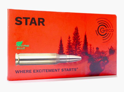 Geco .308 WIN STAR 10,7g/165grs Büchsenpatronen Bleifrei