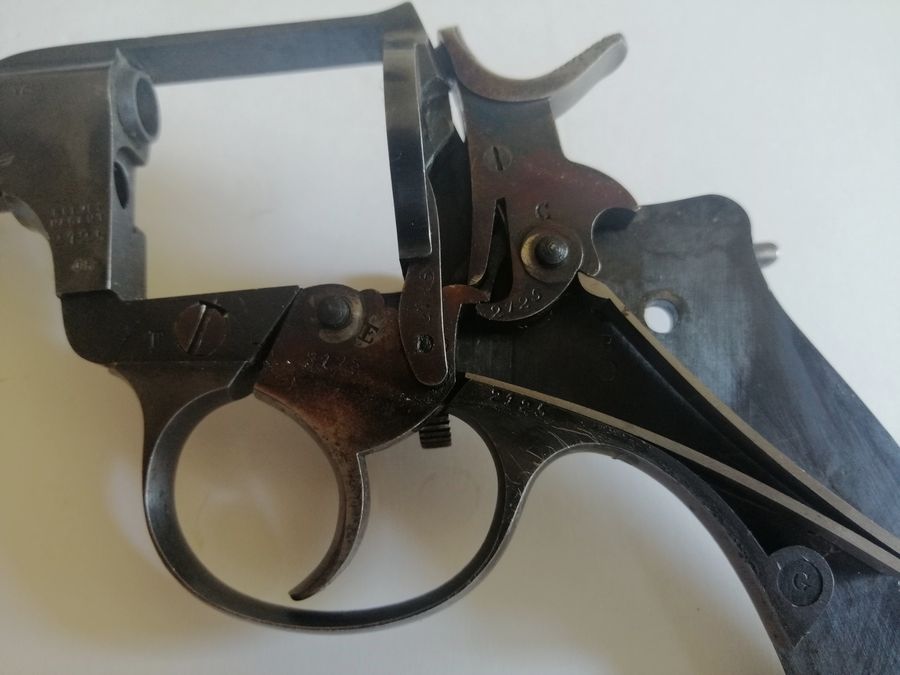 Wunderschöner schwedischer Revolver 1887 – seltene erste Fertigung Nagant – Mono-Seriennummer – Hervorragender Zustand, Bild 25 von 30