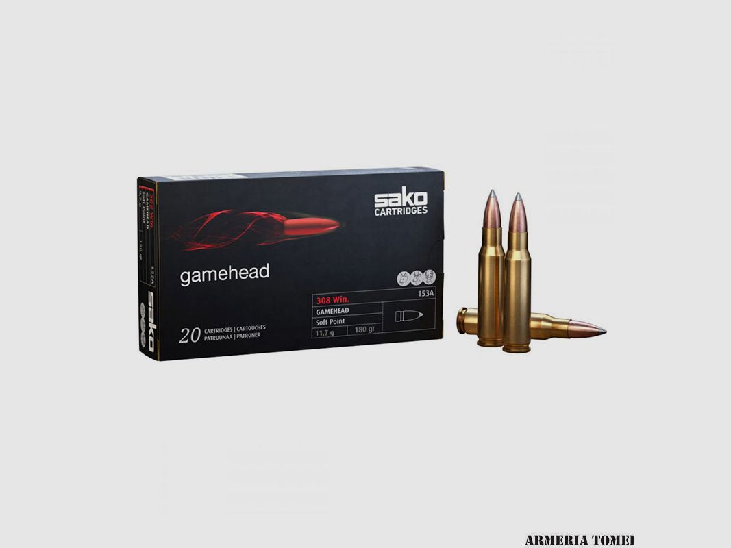 SAKO – GAMEHEAD .308 WIN 153A Soft Point 11,7g | 180gr (20Stück)