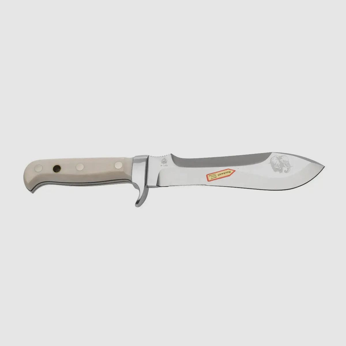 PUMA white hunter, elefante con caja de regalo de madera