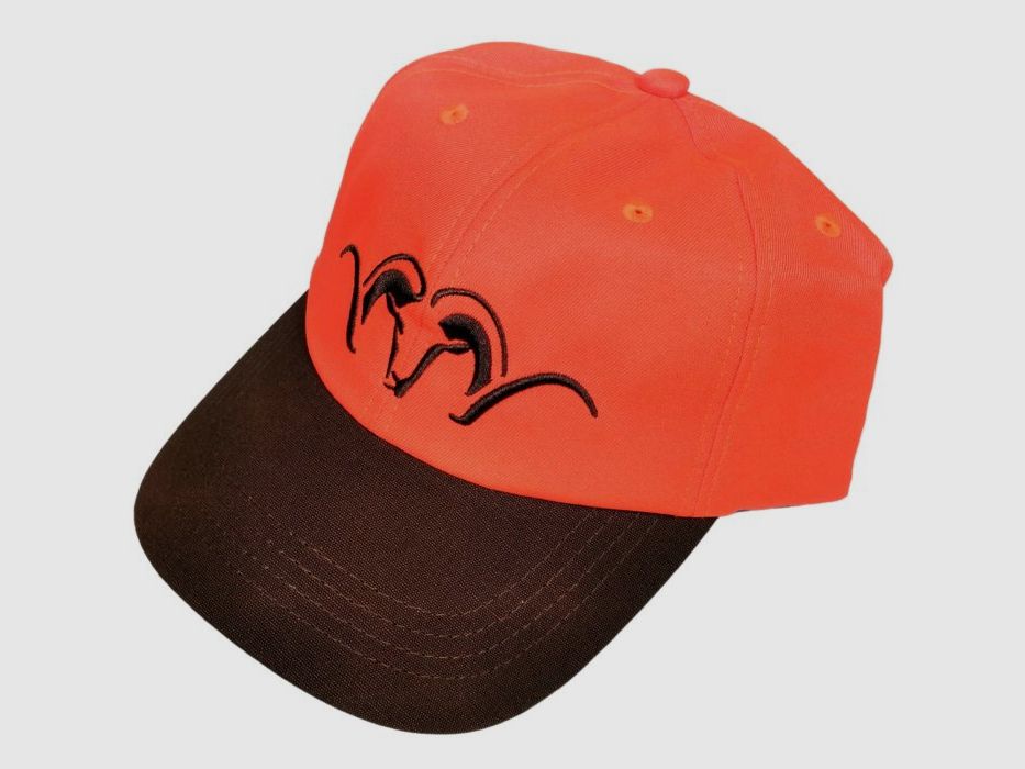 Blaser Kapelusz Blaze Orange 100% bawełna w kontrastowym kolorze, z regulacją z tyłu na klamrę i logo Blaser z przodu.