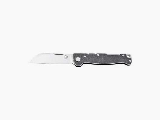Böker plus cuchillo plegable Atlas Backlock Sheepfoot plateado
