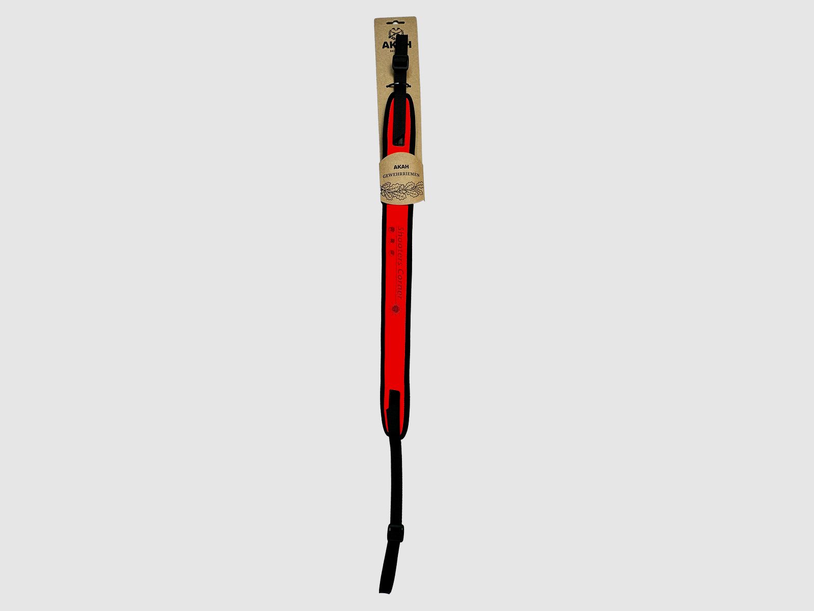 AKAH Gewehrriemen orange Neopren mit Gurtband Shooters Corner