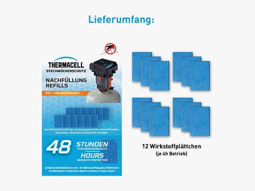 Thermacell 920212 M-48 Nachfüllset Backpacker 48 Stunden