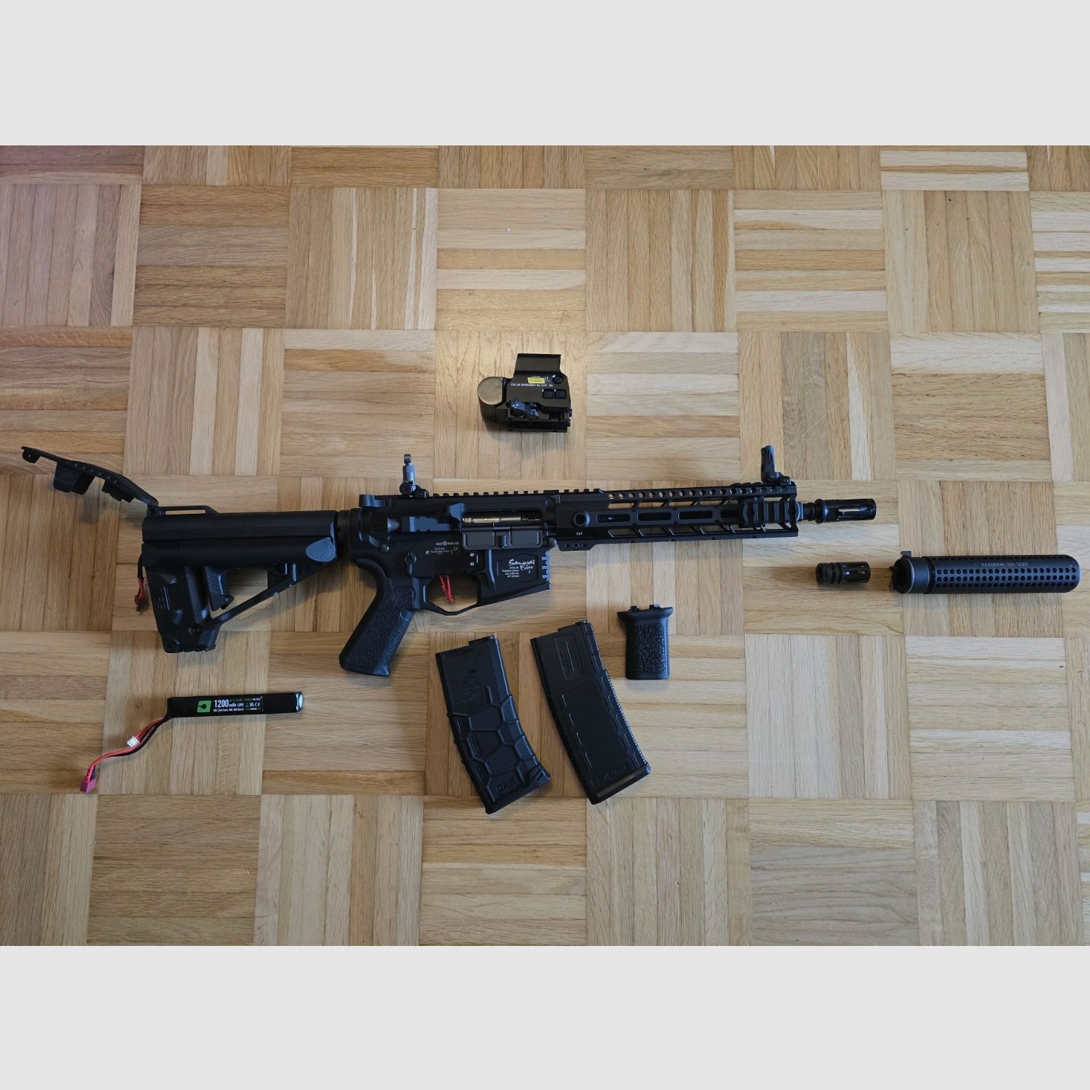 VFC Avalon Samurai Edge CQB Full Metal Gate Aster System S-AEG 6mm BB nero