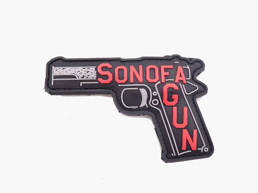 Parche de goma 3D Hijo de una pistola