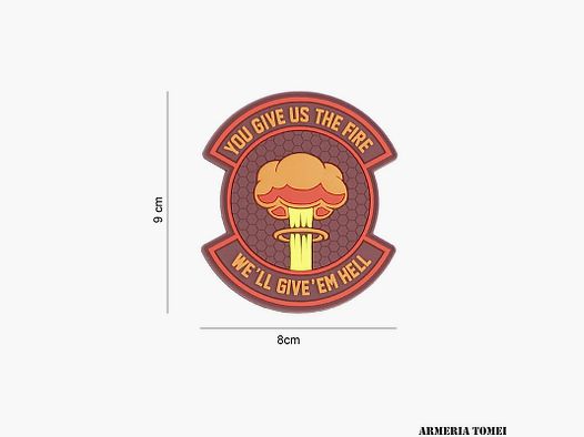 PATCH – 3D PVC WE GIVE ‘EM HELL #8092