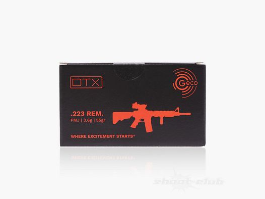 Geco DTX FMJ 3,56 / 55gr 150 pièces.