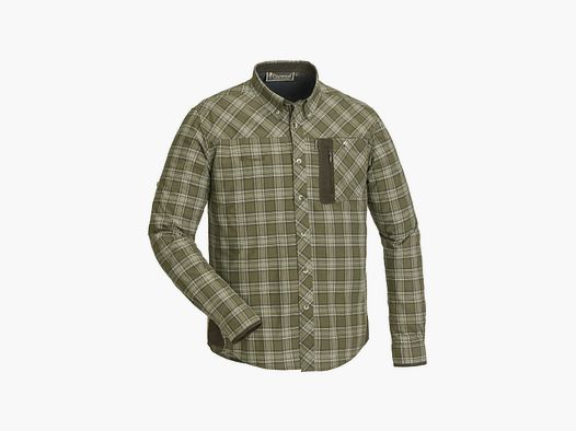 PINEWOOD Wof Shirt Olive Suede Brown