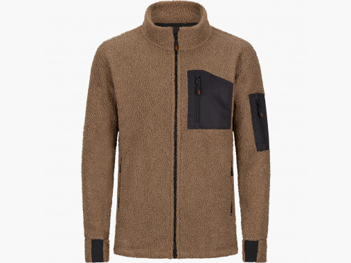 il Lago Prestige Teddyfleece-Jacke Tammo Herren (Braun/Schwarz) | 2XL