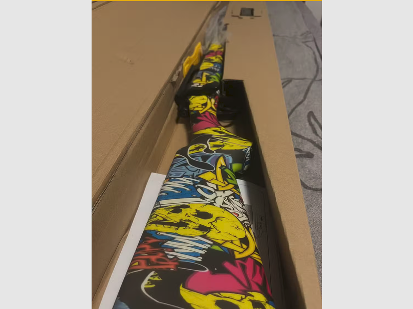 Double Bell VSR-10 Bolt Action Sniper Rifle Springer 6mm BB black - Jokers Graffiti Edition, image 2 of 3
