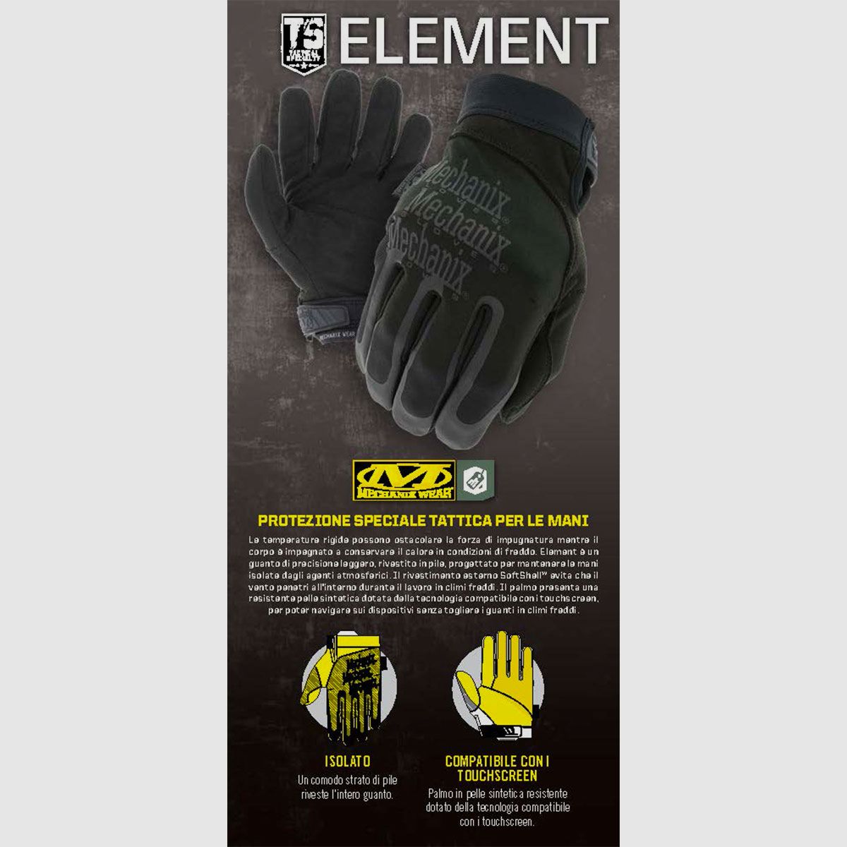 MECHANIX WEAR – ELEMENT ISOLIERT, Bild 3 von 4