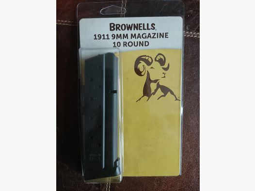 Magazín 1911 BRN GEN2 1911 9 mm Luger 10 disparos magazín negro NUEVO