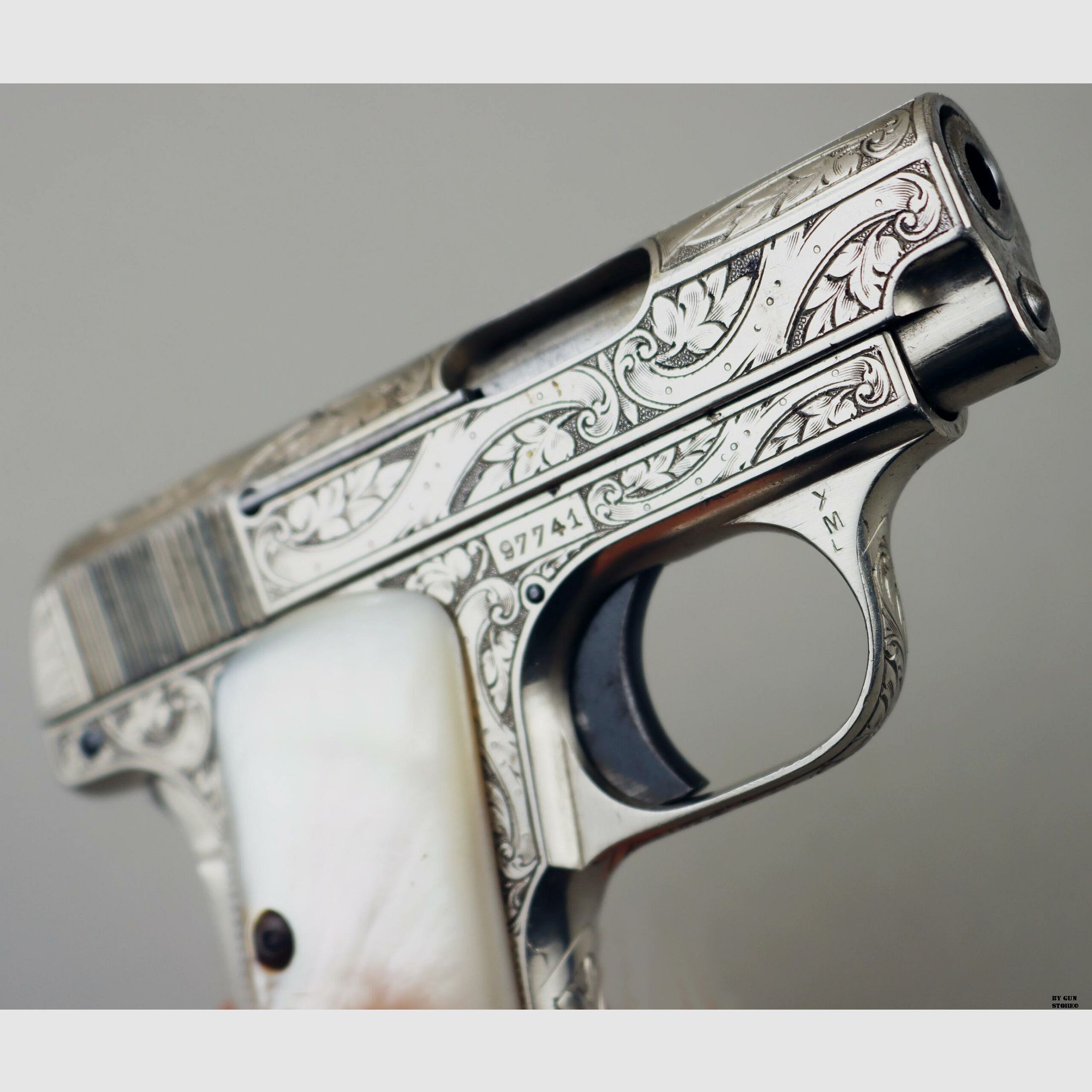 Pistole F.N. Browning mod. 1906 Luxus cal. 6,35 matr. 97741, Bild 7 von 10