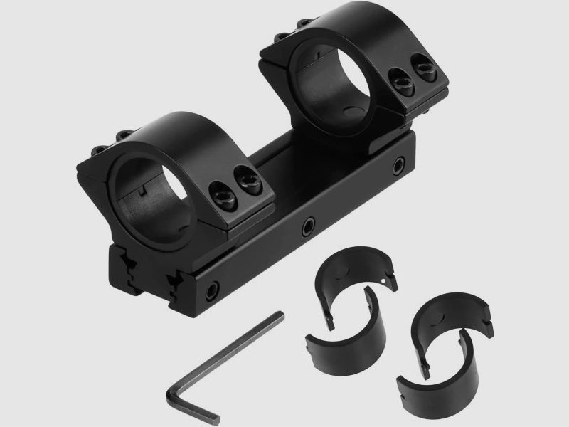 Universal low mounting base 25.4 / 30 mm width, for 11 / 20 mm rail